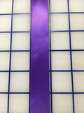 Single Face Satin Ribbon - 7/8-inch Purple