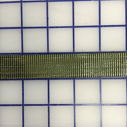 Metallic Ribbon - 7/8-inch Gold and Black