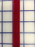 Velvet Ribbon - 5/8-inch Scarlet Red