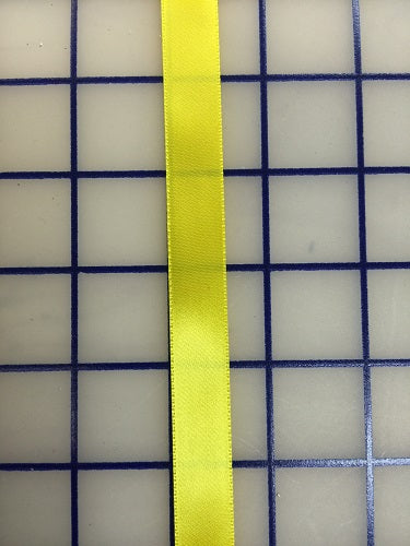 Single Face Satin Ribbon - 5/8-inch Yellow