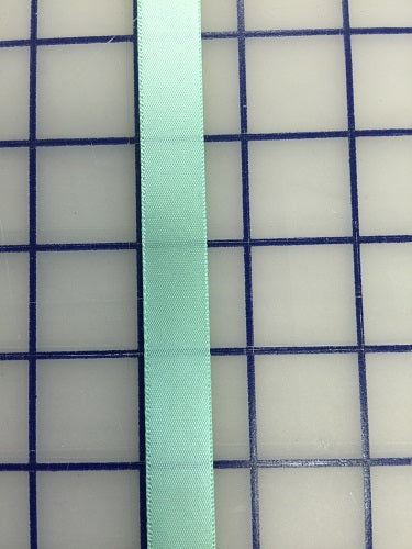 Single Face Satin Ribbon - 5/8-inch Mint Blue