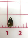 Rhinestones - 20x11mm Czech Black Diamond Pear-Shape Sew-On 12-pack