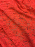 Stretch Lace - 68-inches Wide Red