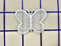 Applique - White Butterflies Iron-On Close-Out