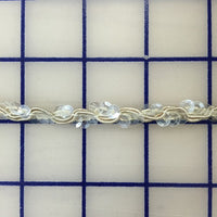 Sequin Trim - 3/8-inch Iridescent Ivory