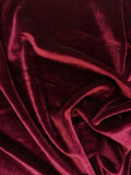 Stretch Velvet - 60-inches Wide Wine