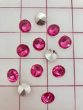 Decorative Gems - Acrylic Gems Bright Pink 1/2-inch Close-Out