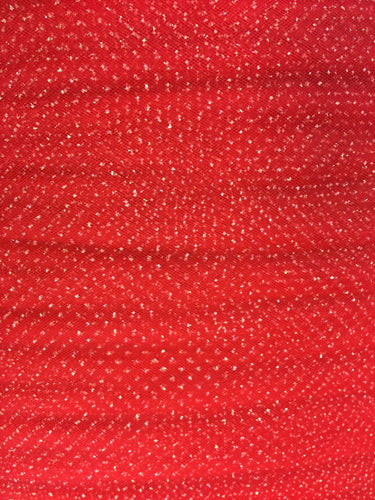 Regular Sparkle Tulle - 54-inches Wide Red