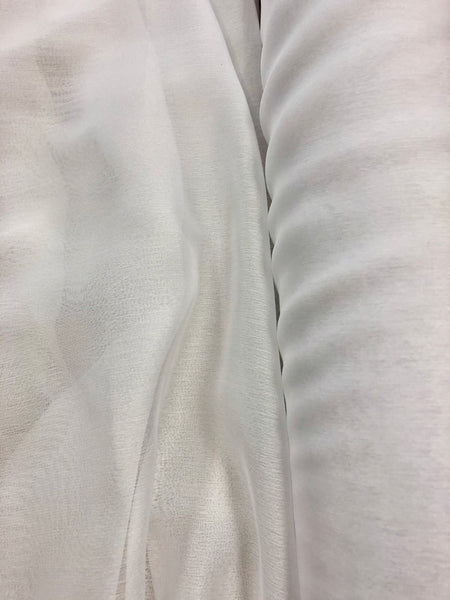 Poly Chiffon Two Tone - 58-inches Wide White