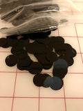 Sequin Trim - Individual Flat Black Sequins Two Packs Left! Close-Out