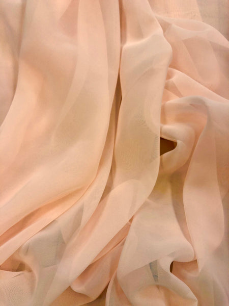 Poly Chiffon - 60-inches Wide Blush Pink New!  Special Purchase!