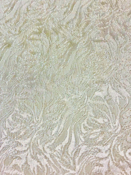 Stretch Brocade - 57-inches Wide Ivory