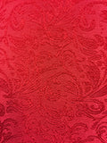 Stretch Brocade - 56-inches Wide Red