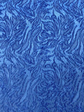 Stretch Brocade - 57-inches Wide Royal Blue