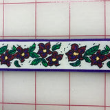 Ribbon Trim - 7/8-inch Flower Pattern Close-Out