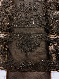 Fancy Lace - Border Lace 52-inches Wide Black