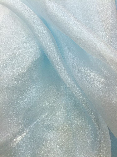 Sparkle Organza - 45-inches Wide Light Blue