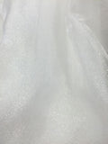 Sparkle Organza - 45-inches Wide White
