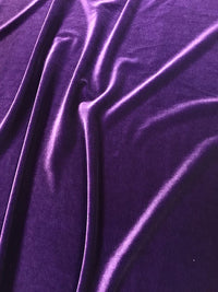 Stretch Velvet - 60-inches Wide Eggplant