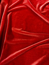 Stretch Velvet - 60-inches Wide Red