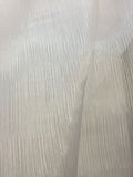 Organdy Crystal Stripe - 58-inches Wide White