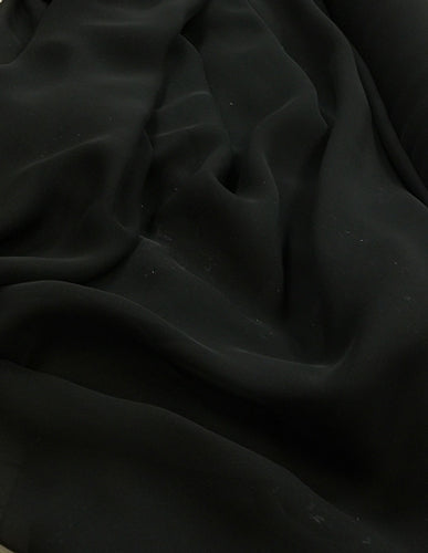 Poly Chiffon - 60-inches Wide Black