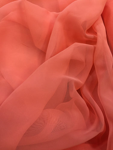 Poly Chiffon - 60-inches Wide Fiesta Coral