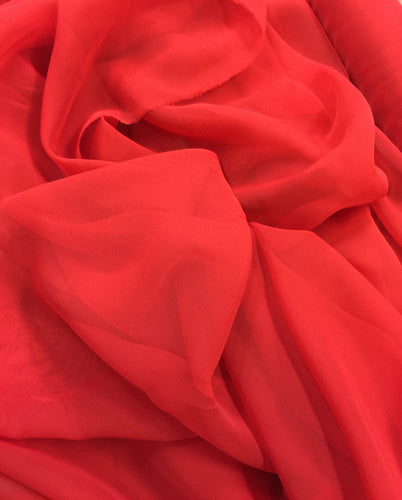 Poly Chiffon - 60-inches Wide Red