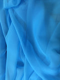 Poly Chiffon - 60-inches Wide Baja Turquoise