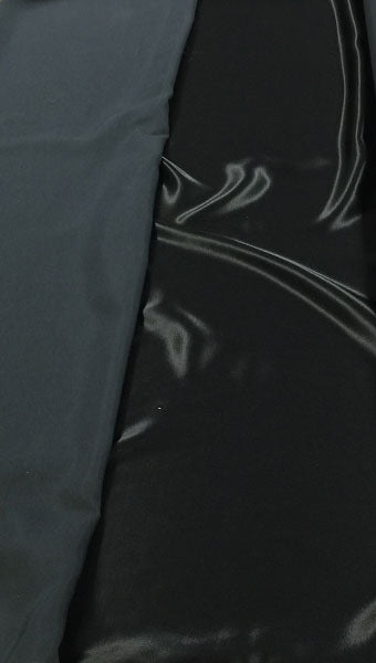 Reversible Satin Faille - 60-inches Wide Black