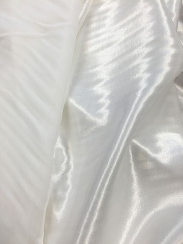 Reversible Satin Faille - 60-inches Wide White