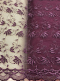 Fancy Lace - 52-inches Wide Wine Close-Out