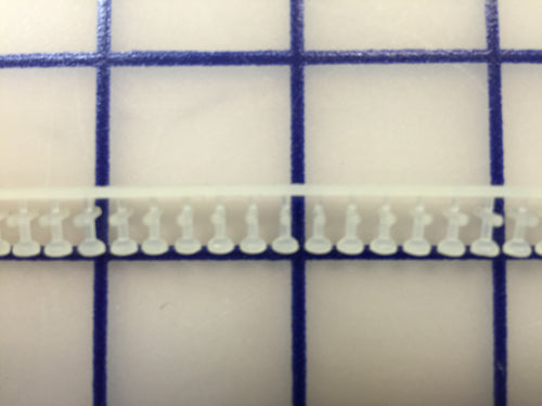 Buttoneer Button-Tacks Short 1/4 inch White