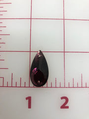 Rhinestones - 27X14mm Czech Amethyst Pear-Shape Sew-On 3PK