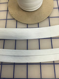 Bias Tape: Center Fold 1-inch Wide White