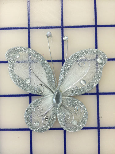 Butterflies - #BF2000 Silver Small