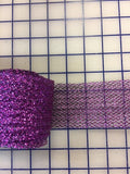 Horsehair: 2.25 inch Waffle Ribbon Purple Close-Out