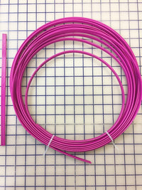 Hoopwire - Single Wire Plastic-Coated Steel 3/8 Inch Raspberry Pink - Enough for One Tutu