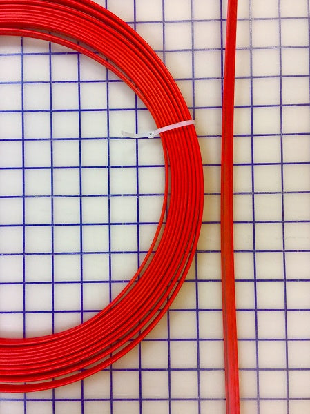 Hoopwire - Single Wire Plastic-Coated Steel 3/8 Inch Red