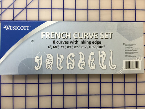 Ruler - French Curves Set of 8