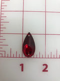 Rhinestones - 27X14mm Czech Siam Ruby Pear-Shape Sew-On 3PK