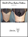 Bodice Pattern - Adult 6 Piece Design By Claudia Folts