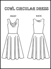 Dance Dresses Course Level 1: Cowl Neck Lycra Ballet Dress