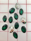 Decorative Gems - Acrylic Gems Emerald Ovals 3/4-inch Close-Out