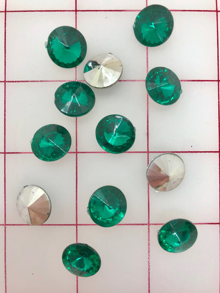 Decorative Gems - Acrylic Gems Emerald 5/8-inch Close-Out