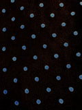 Tutu Net - 54-inches Wide Black with Small Blue Flocked Polka Dots