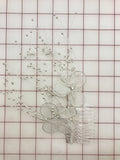 Wired Flowers on a Comb Hair Accessory White Only 7 Left!
