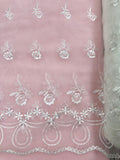 Fancy Organza - 52-inches Wide Ivory Embroidered