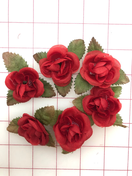 Flowers - Small Roses Red 6-Pack