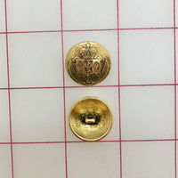 Buttons Military-Style Metallic Gold